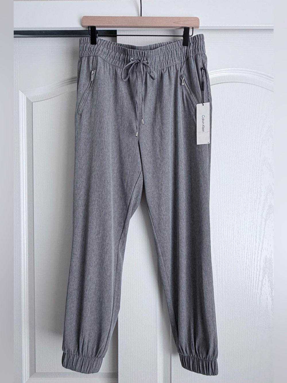 New Calvin Klein Women's Tech Stretch Drawstring Jogger Pants Size Medium